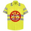 Men's High Visibility Safety Short Sleeve Work Shirt Thumbnail