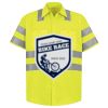 Men's High Visibility Safety Short Sleeve Work Shirt Thumbnail