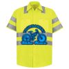 Men's High Visibility Safety Short Sleeve Work Shirt Thumbnail