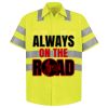 Men's High Visibility Safety Short Sleeve Work Shirt Thumbnail