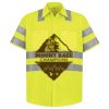 Men's High Visibility Safety Short Sleeve Work Shirt Thumbnail