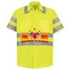 Men's High Visibility Safety Short Sleeve Work Shirt Thumbnail