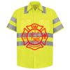 Men's High Visibility Safety Short Sleeve Work Shirt Thumbnail