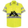 Men's High Visibility Safety Short Sleeve Work Shirt Thumbnail