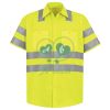 Men's High Visibility Safety Short Sleeve Work Shirt Thumbnail