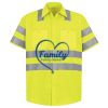 Men's High Visibility Safety Short Sleeve Work Shirt Thumbnail