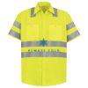 Men's High Visibility Safety Short Sleeve Work Shirt Thumbnail