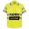 Men's High Visibility Safety Short Sleeve Work Shirt Thumbnail