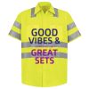 Men's High Visibility Safety Short Sleeve Work Shirt Thumbnail