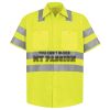 Men's High Visibility Safety Short Sleeve Work Shirt Thumbnail