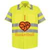 Men's High Visibility Safety Short Sleeve Work Shirt Thumbnail