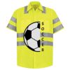 Men's High Visibility Safety Short Sleeve Work Shirt Thumbnail