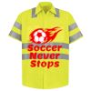 Men's High Visibility Safety Short Sleeve Work Shirt Thumbnail