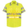 Men's High Visibility Safety Short Sleeve Work Shirt Thumbnail