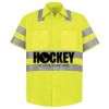 Men's High Visibility Safety Short Sleeve Work Shirt Thumbnail