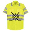 Men's High Visibility Safety Short Sleeve Work Shirt Thumbnail