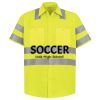 Men's High Visibility Safety Short Sleeve Work Shirt Thumbnail
