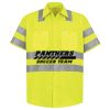 Men's High Visibility Safety Short Sleeve Work Shirt Thumbnail