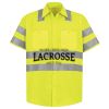 Men's High Visibility Safety Short Sleeve Work Shirt Thumbnail
