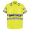 Men's High Visibility Safety Short Sleeve Work Shirt Thumbnail