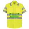 Men's High Visibility Safety Short Sleeve Work Shirt Thumbnail