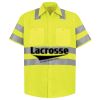 Men's High Visibility Safety Short Sleeve Work Shirt Thumbnail
