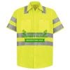 Men's High Visibility Safety Short Sleeve Work Shirt Thumbnail