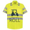 Men's High Visibility Safety Short Sleeve Work Shirt Thumbnail