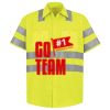 Men's High Visibility Safety Short Sleeve Work Shirt Thumbnail