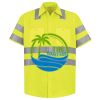 Men's High Visibility Safety Short Sleeve Work Shirt Thumbnail