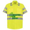Men's High Visibility Safety Short Sleeve Work Shirt Thumbnail