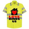 Men's High Visibility Safety Short Sleeve Work Shirt Thumbnail