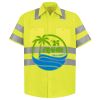 Men's High Visibility Safety Short Sleeve Work Shirt Thumbnail