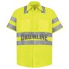 Men's High Visibility Safety Short Sleeve Work Shirt Thumbnail