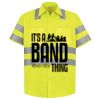 Men's High Visibility Safety Short Sleeve Work Shirt Thumbnail