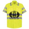 Men's High Visibility Safety Short Sleeve Work Shirt Thumbnail