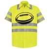Men's High Visibility Safety Short Sleeve Work Shirt Thumbnail