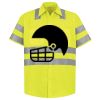 Men's High Visibility Safety Short Sleeve Work Shirt Thumbnail