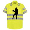 Men's High Visibility Safety Short Sleeve Work Shirt Thumbnail