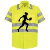 Men's High Visibility Safety Short Sleeve Work Shirt Thumbnail