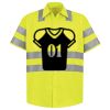 Men's High Visibility Safety Short Sleeve Work Shirt Thumbnail