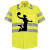 Men's High Visibility Safety Short Sleeve Work Shirt Thumbnail