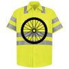 Men's High Visibility Safety Short Sleeve Work Shirt Thumbnail