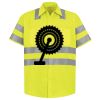 Men's High Visibility Safety Short Sleeve Work Shirt Thumbnail