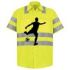 Men's High Visibility Safety Short Sleeve Work Shirt Thumbnail
