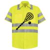 Men's High Visibility Safety Short Sleeve Work Shirt Thumbnail