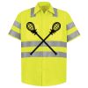 Men's High Visibility Safety Short Sleeve Work Shirt Thumbnail