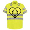Men's High Visibility Safety Short Sleeve Work Shirt Thumbnail