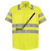 Men's High Visibility Safety Short Sleeve Work Shirt Thumbnail