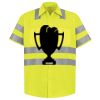 Men's High Visibility Safety Short Sleeve Work Shirt Thumbnail
